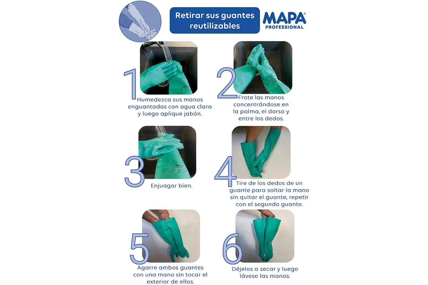 Cómo conservar los guantes de limpieza